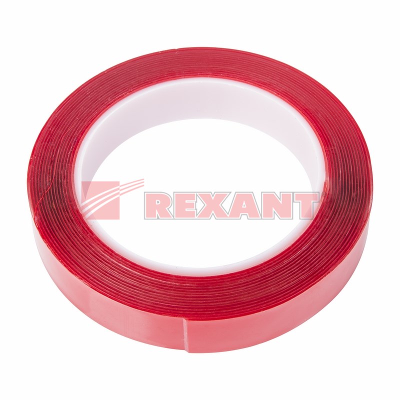 Двухсторонний скотч REXANT, прозрачный, на акриловой основе, 20 мм, ролик 5 м Двухсторонний скотч REXANT, прозрачный, на акриловой основе, 20 мм, ролик 5 м